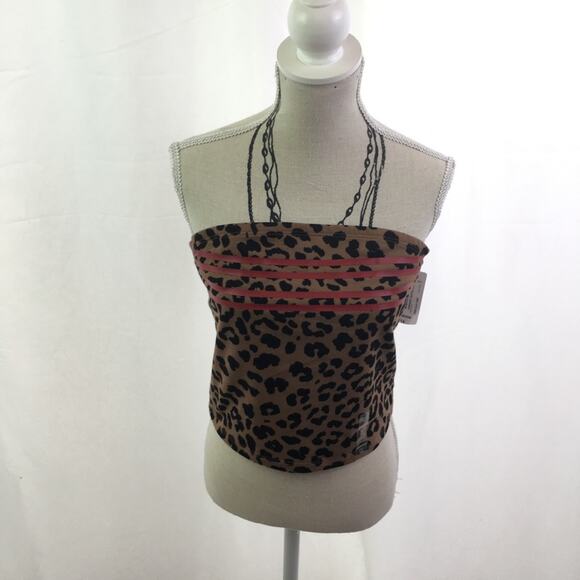 Flirtitude Active Crop Top Chocolate Leopard M - Picture 2 of 14